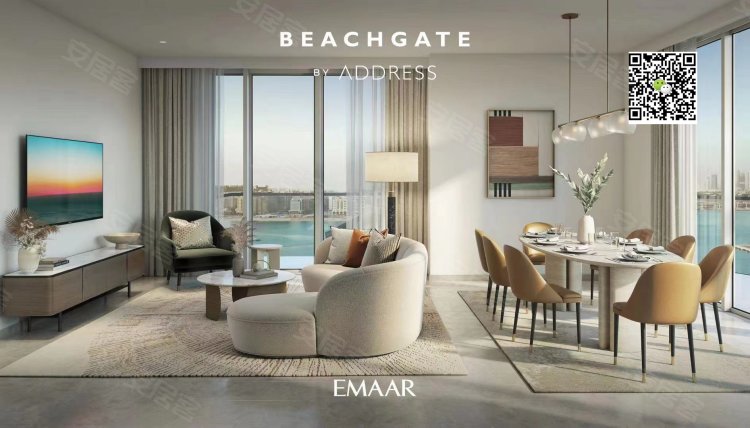 阿联酋迪拜酋长国约¥524～1133万迪拜房地产：迪拜王子岛海景房，迪拜棕榈岛+蓝水岛景观新房公寓图片