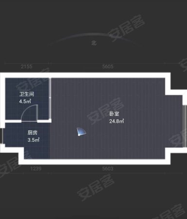 金地自在城商业二期1室1厅1卫30㎡南北22万