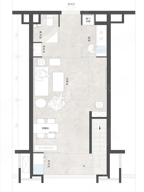 中建荔景新城2室2厅1卫49.48㎡西南33万