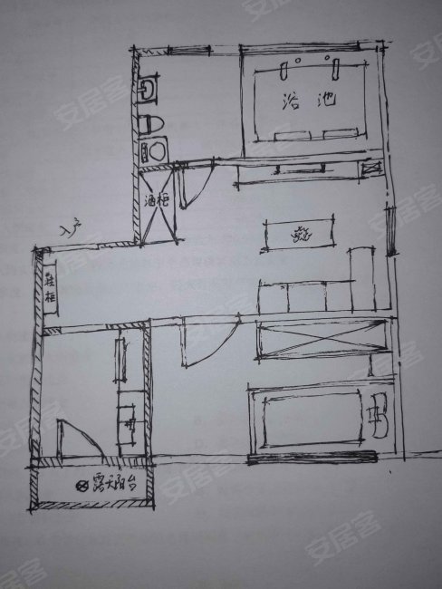 中房东汤一品(商住楼)1室1厅1卫59㎡南26万