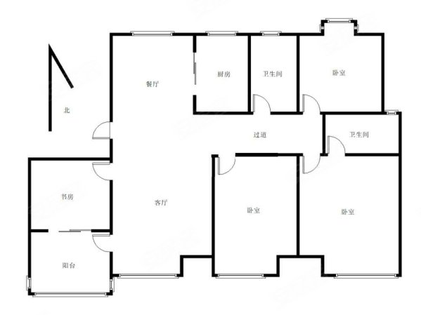 嘉源东城绿洲4室2厅2卫142.48㎡南北116万