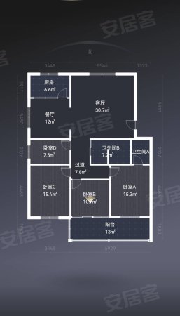 蒙阳花园4室2厅2卫150㎡南北104万