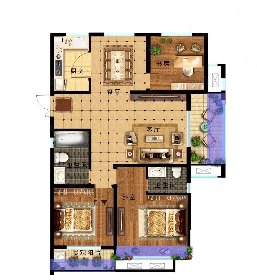 安吉龙山公馆一楼带花园精装交付可直接入住双阳台带车位