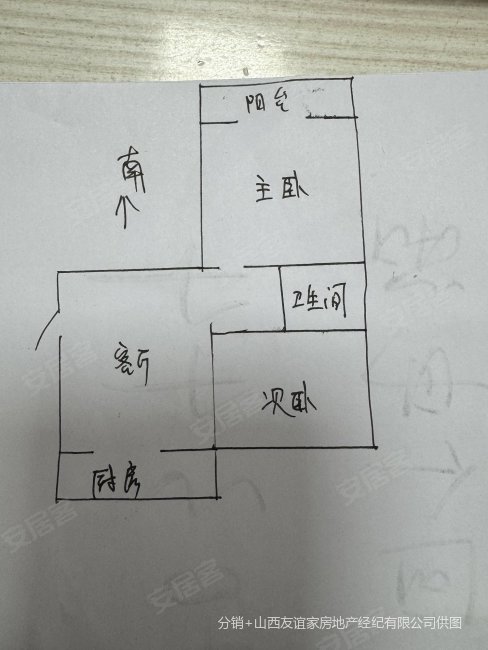 建材宿舍(涧河东街)2室1厅1卫60㎡南25万