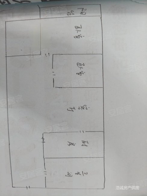 顺发鑫顺家园(一期)1室1厅1卫45㎡南北25万