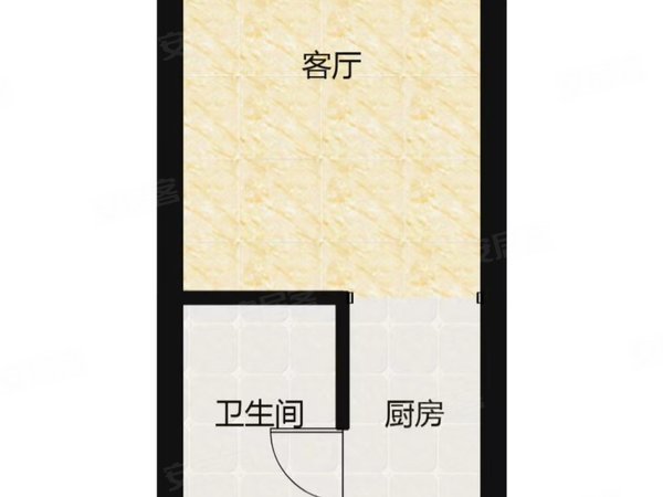 江门蓬江北新一克拉公寓汇悦城旁 万达广场 中天国际一克拉公寓 一房一厅有阳台出租房源真实图片