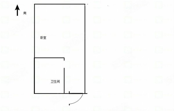 桃源逸景花园1室0厅1卫34㎡南25.5万