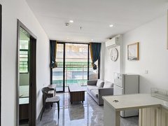 深圳宝安西乡南山直达 西乡固戍地铁 路边独栋酒店式公寓 精装修阳台大一房出租房源真实图片