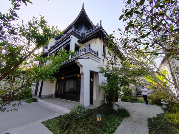杭州西湖留下绿城西溪云庐(别墅)绿城西溪云庐精装联体别墅,东边套