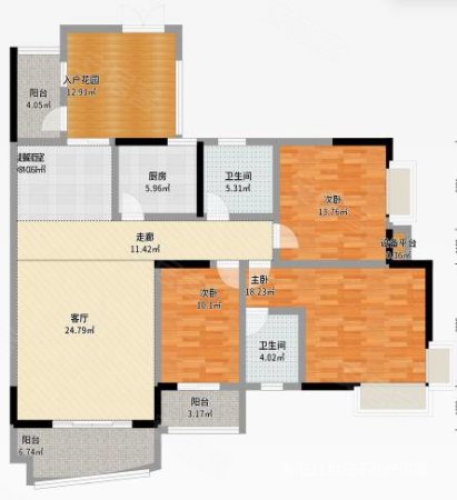 琼宇天伦百汇3室2厅2卫127㎡南73.8万