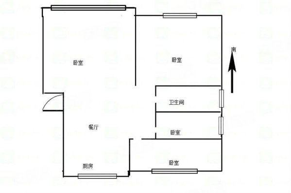 龙达传城(乌兰浩特)3室2厅1卫133.44㎡南北94.5万