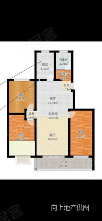 裕升华庭3室2厅1卫124㎡南北115万