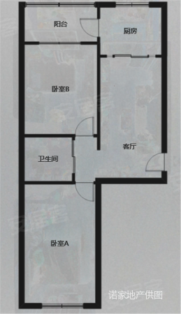 巾帼小区2室1厅1卫72.02㎡南北84万