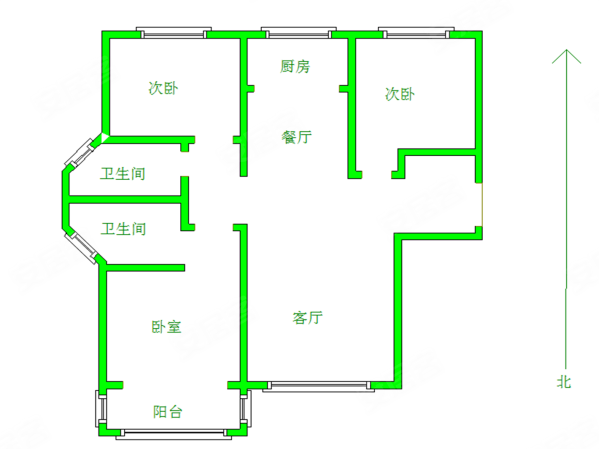 金屋秦皇半岛(一区)3室2厅2卫130㎡南北145万