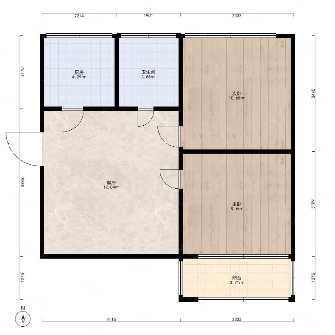桐柏路25号院双气简装50平60万2室1厅一中旁地铁口