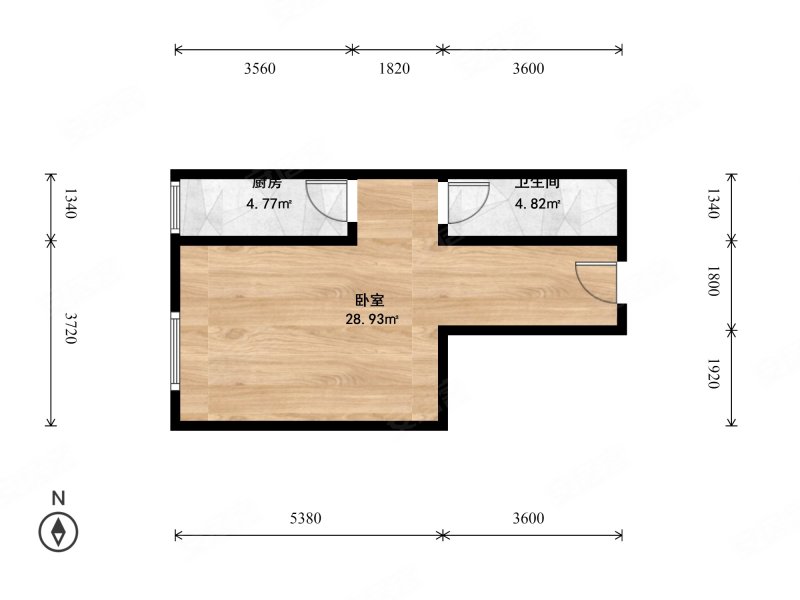 芳怡园1室1厅1卫39.62㎡东292万