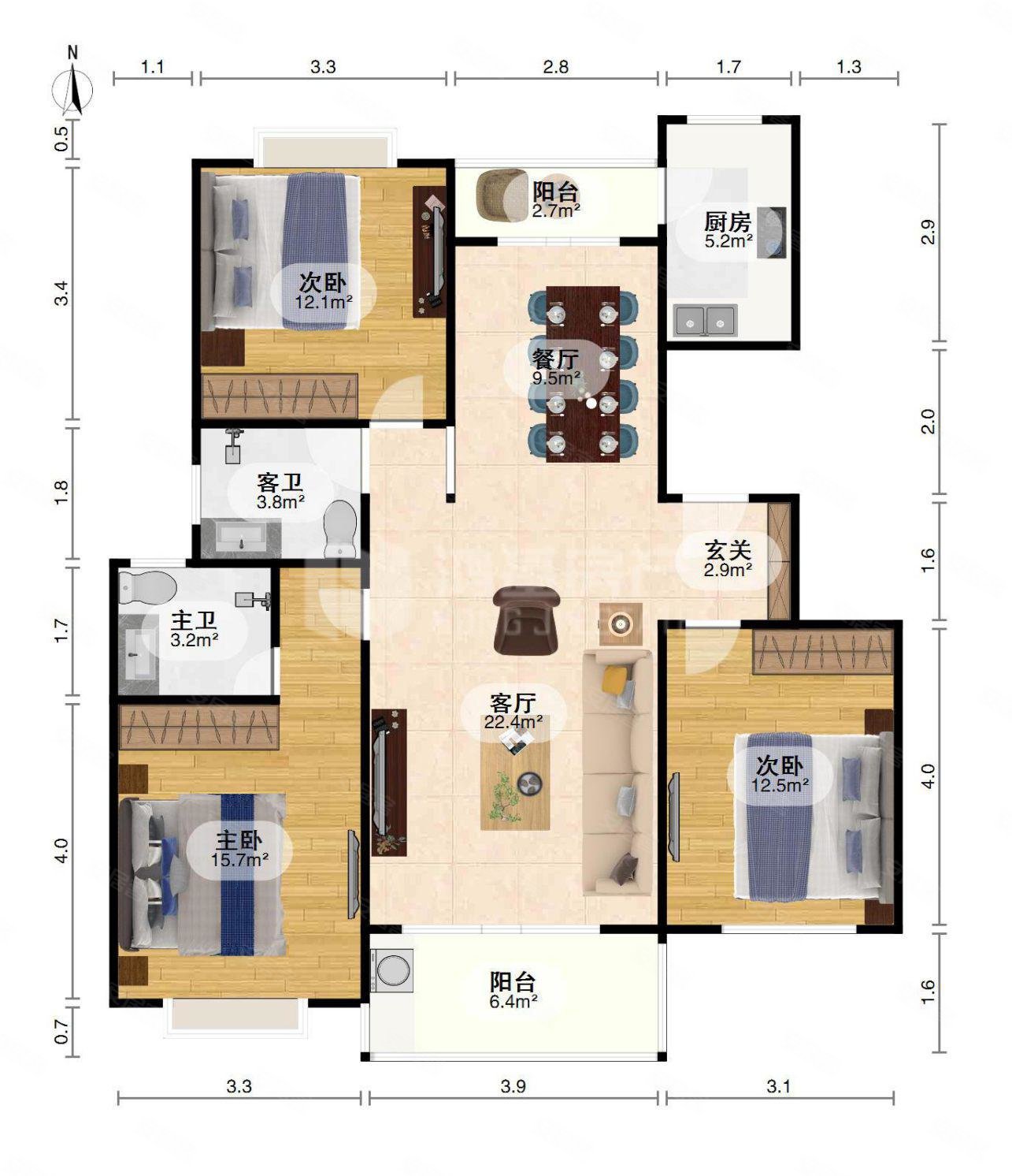 红谷世纪花园a区精装带家具家电房东诚心出售