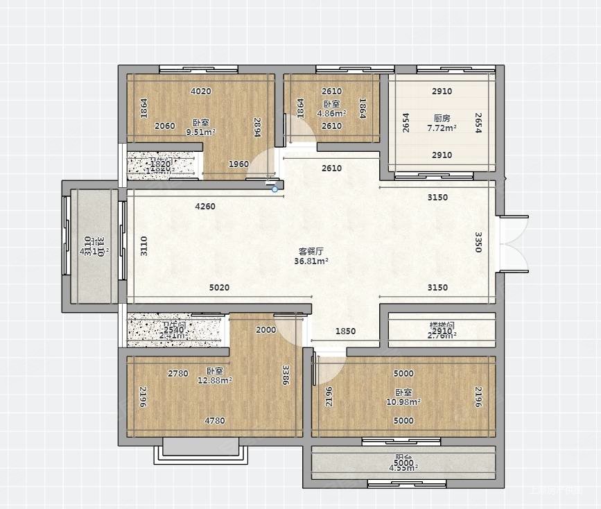 翡翠华庭8室2厅4卫290㎡南北490万