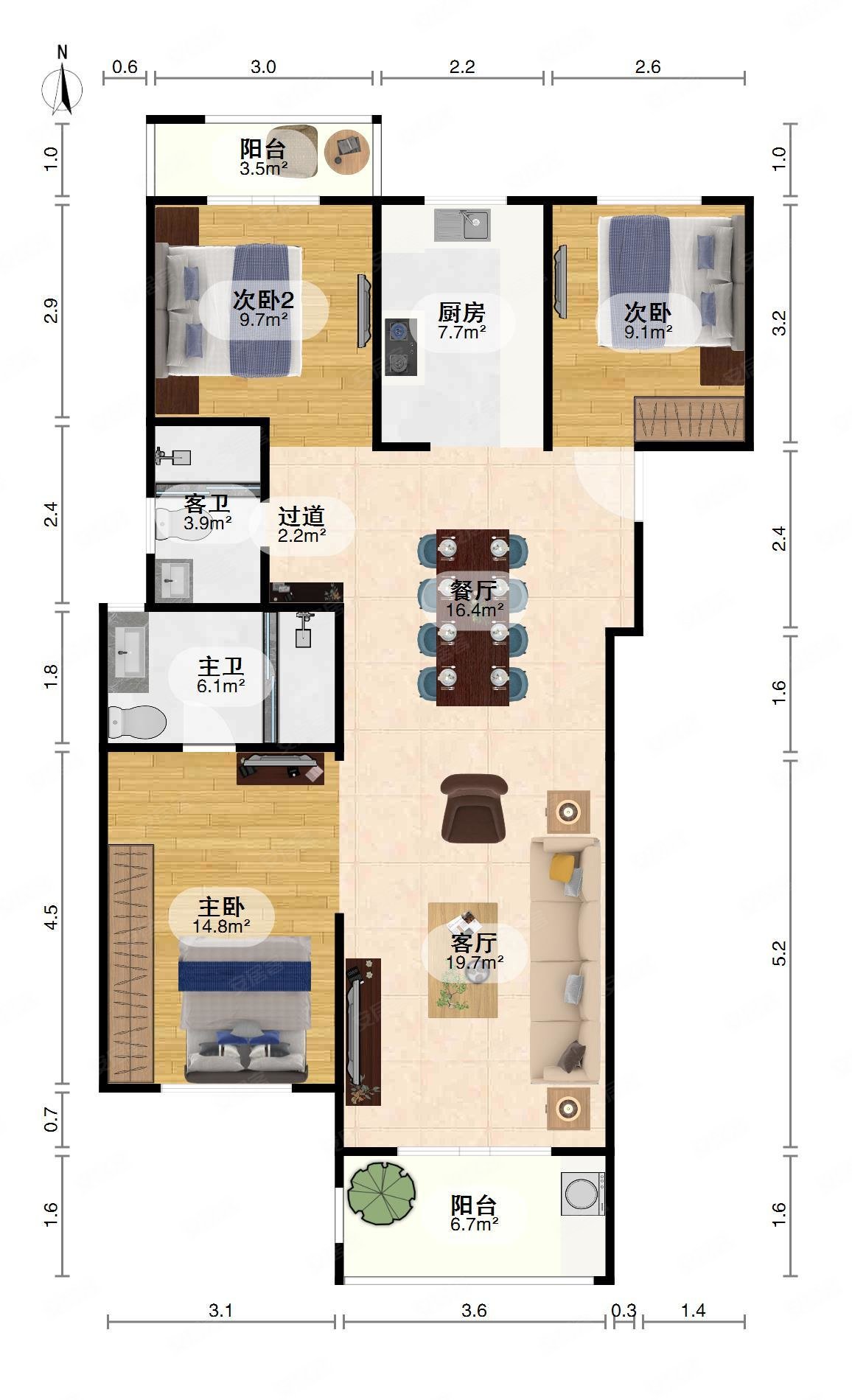 中建星光城二期中间楼层包税直降20万急售可看房