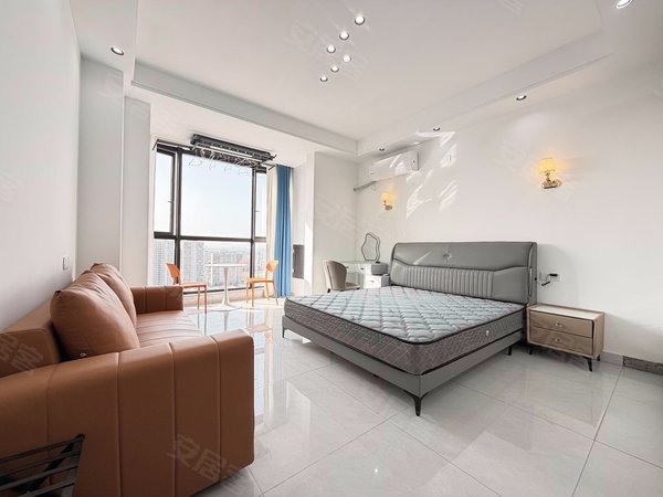 海宁海宁市区海洲城仕公寓皮革城附近 皮都公馆朝南精装1房 全新家电民用水电 采光极好出租房源真实图片