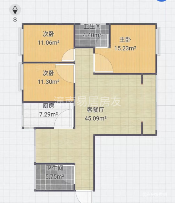 华泰明珠(三期)3室2厅2卫98.8㎡西42.8万