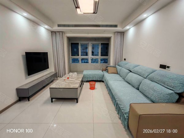 徐州新沂建邺路高铁花园高铁花园电梯精装三室两厅两卫1400月家具家电拎包入住出租房源真实图片