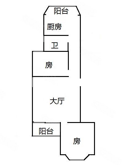 六运七街小区2室2厅1卫68㎡南北336万