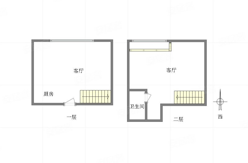 华宇龙州府(商住楼)2室1厅0卫49㎡南北37万