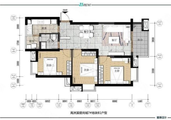 禹洲香溪里(公寓住宅)3室2厅1卫101.83㎡南125万