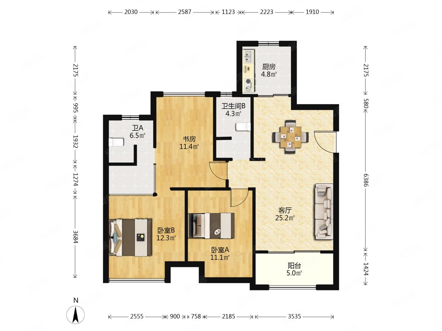 无虚中南锦苑精装修三房不靠马路业主急售价格可谈有车