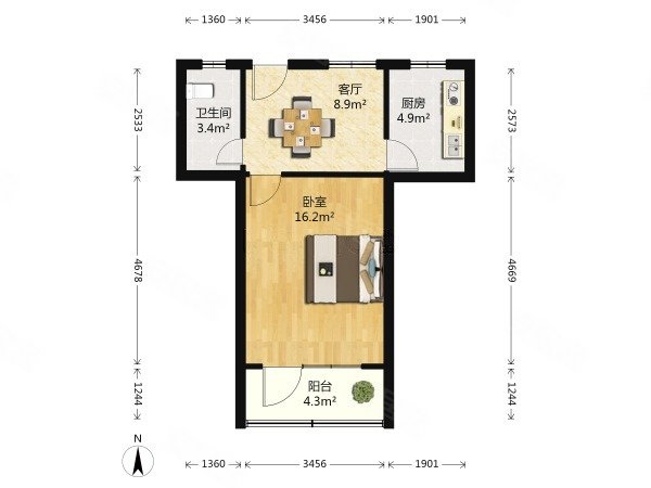 【多图】临江二村,淞宝租房,临江二村 厨卫全1房有厅, 全配保养好,可