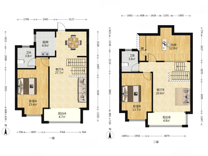 阳光天地南区 精装可拎包入住 商品住宅 双卫生间 中间楼层