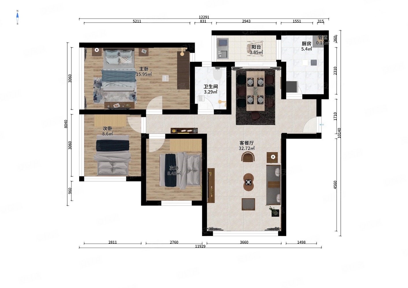 巴黎都市新上精装套三全落地窗采光好中间楼层诚心出售