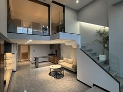 台州椒江葭沚腾达中心现代黑白灰ins复式公寓有衣帽间拎包入住出租房源真实图片