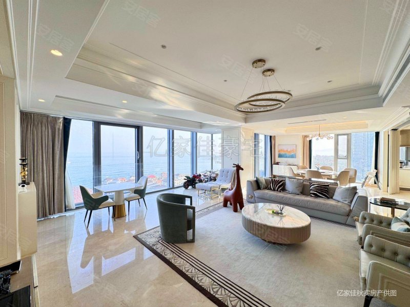 青岛豪宅天花板深蓝中心海天公馆海信君澜