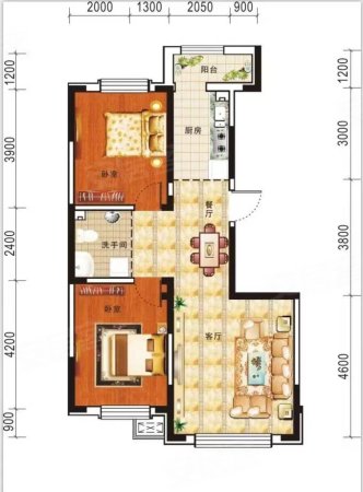 都市阳光3室1厅1卫109㎡南北145万