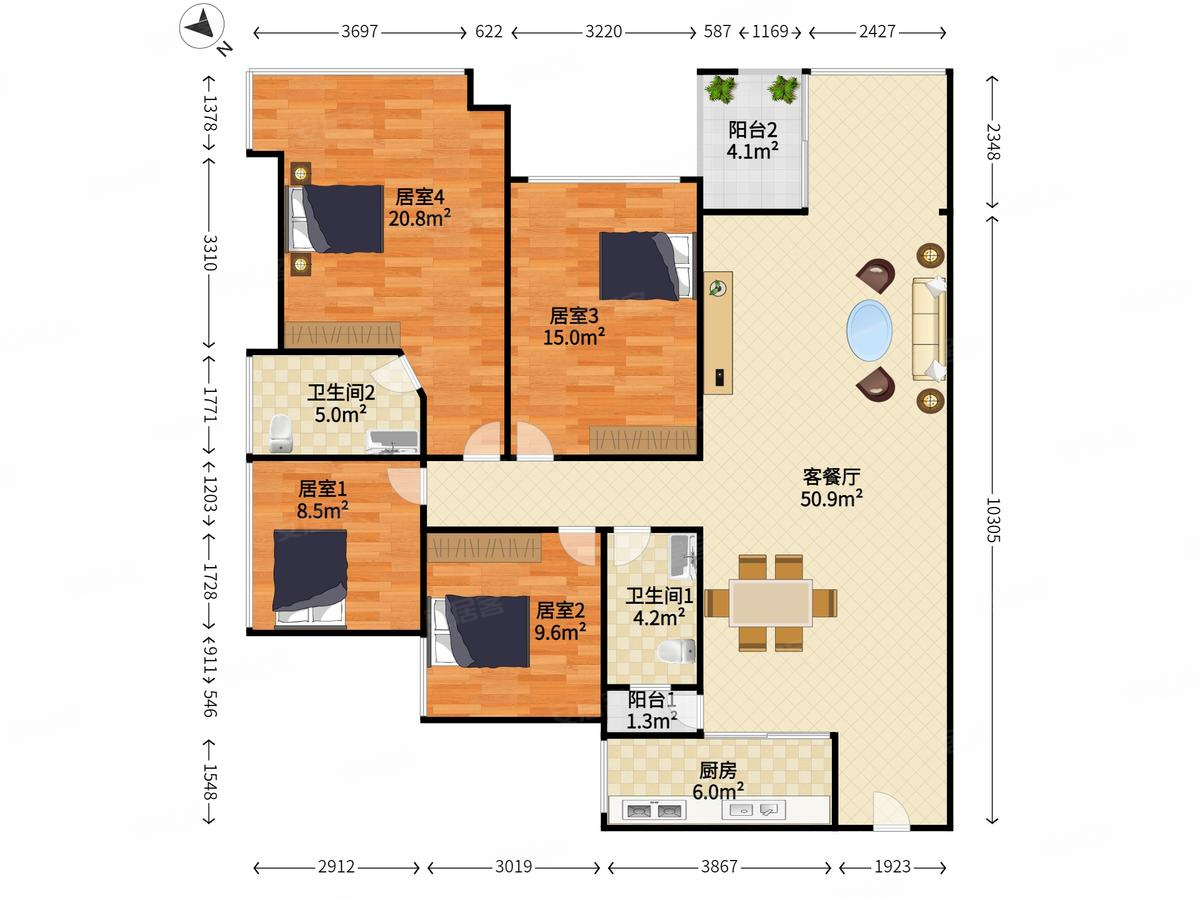 年度yyds笋盘,阳台看园林,安静居住舒适,乐城(一期)
