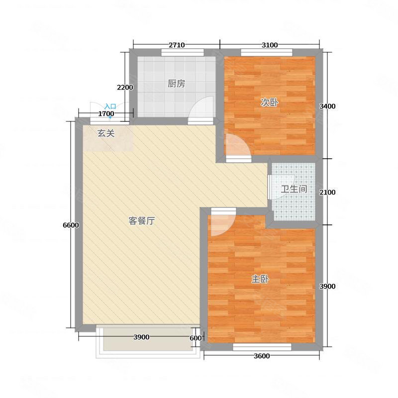 友谊社区2室2厅1卫76㎡南北25.8万