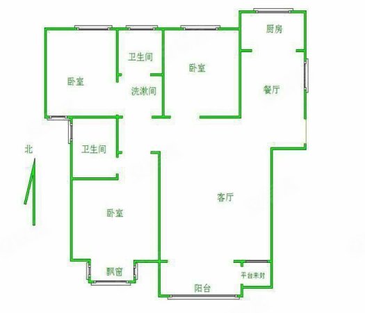 万和城(A区)3室2厅2卫122㎡南北130万