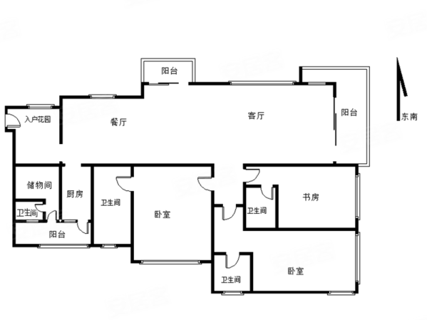 中海银海湾3室2厅4卫209.37㎡南880万