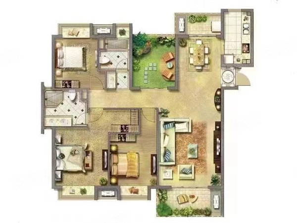 精装三室康复前街三附院五附院十号线地铁口武警医院