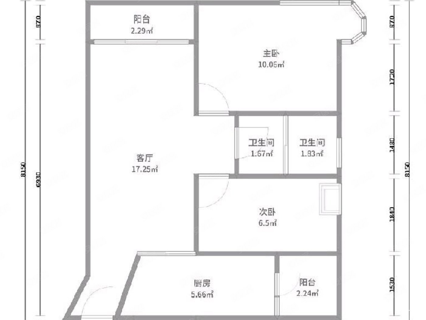 融侨半岛香弥山1号2室1厅1卫96㎡东118万