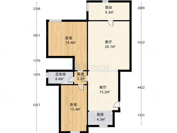 乐平古镇天御一院 古镇天御 电梯中层精装2房 1台空调 拎包入住出租
