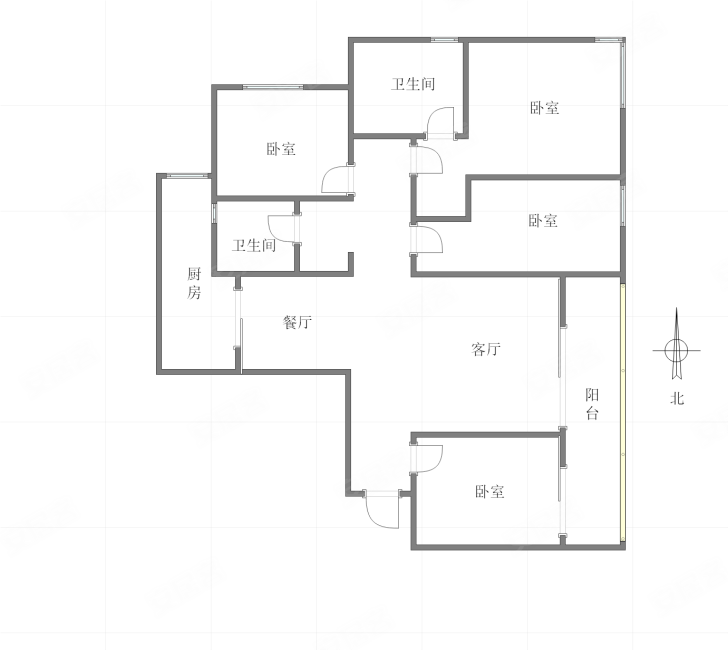 金融街融府4室2厅2卫145㎡东160万