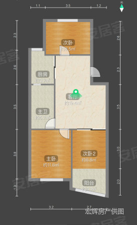 车站新村小区(普陀)3室1厅1卫76㎡南440万