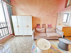 晋江体育中心长兴路粉色系复式公寓 高层朝南 可月付可短租出租房源真实图片