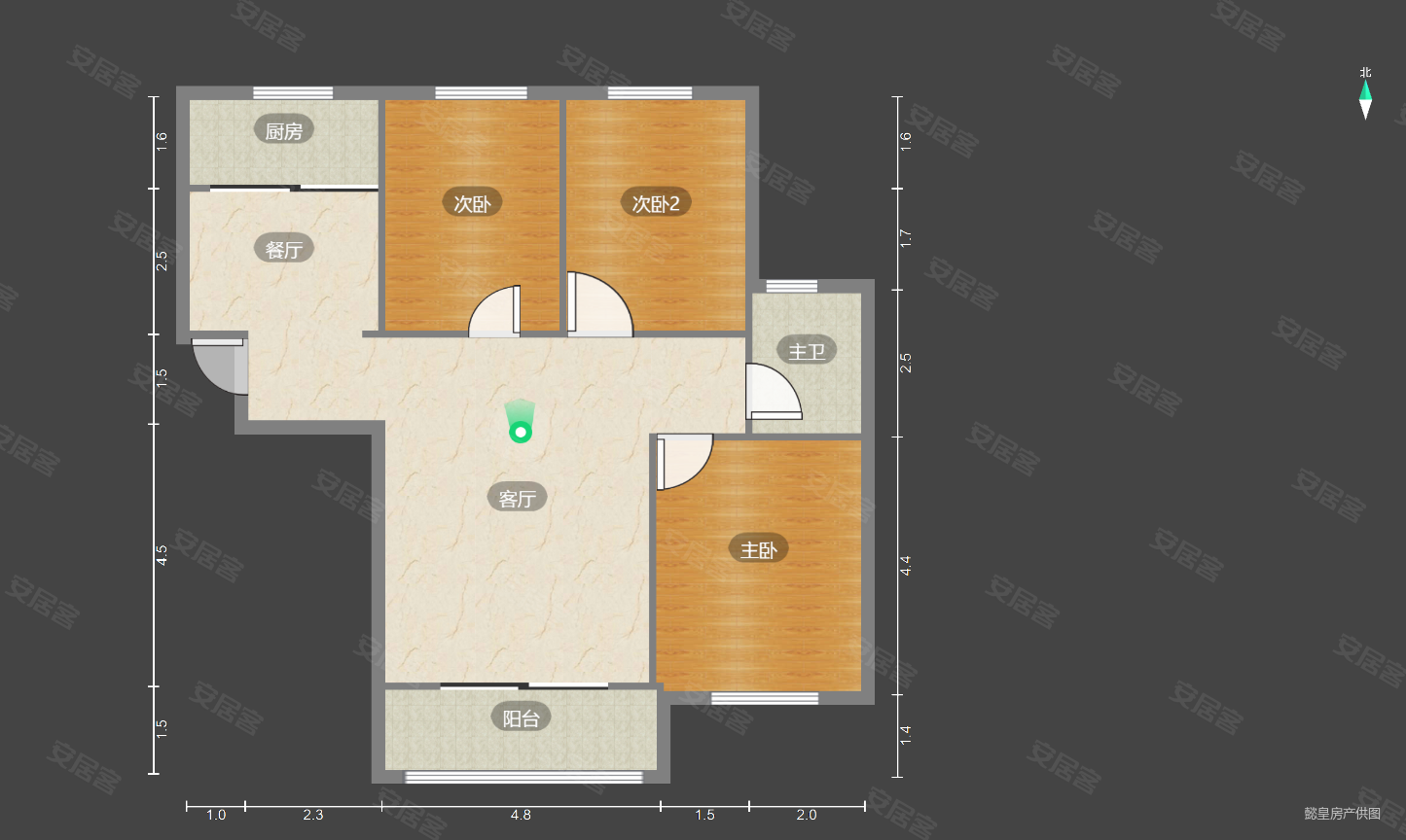 兰溪体育公园旁丨婚房三室丨直降15w丨拎包入住丨用钱急售,德和园二手
