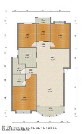 龙潭欧洲花园4室2厅2卫140.5㎡南北79.9万