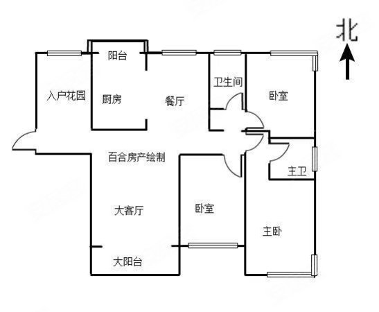 城内镇家属院3室2厅1卫120㎡南北27万