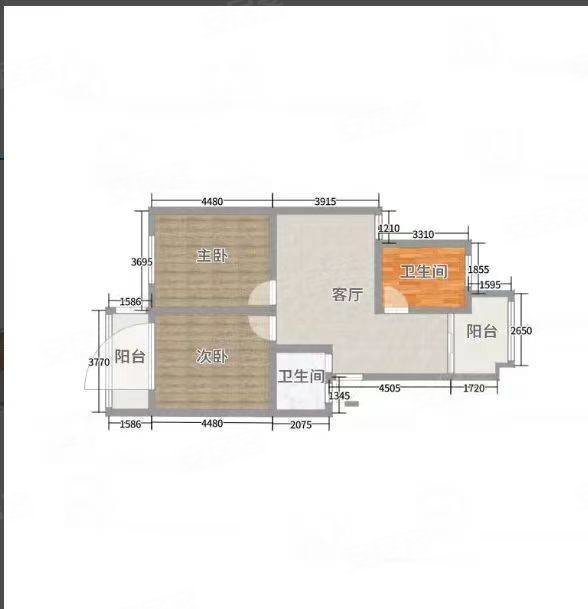 怀文中学安置楼3室2厅1卫102㎡南北122万